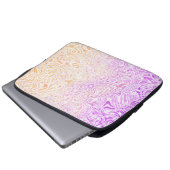 Trippy Squiggly Boho Abstrakt Trixic Prix Flag Laptopschutzhülle (Vorne Knopf)