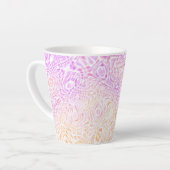 Trippy Squiggly Boho Abstrakt Trixic Prix Flag Milchtasse (Linke Ecke)