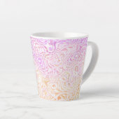 Trippy Squiggly Boho Abstrakt Trixic Prix Flag Milchtasse (Rechte Ecke)