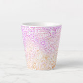 Trippy Squiggly Boho Abstrakt Trixic Prix Flag Milchtasse (Vorderseite)