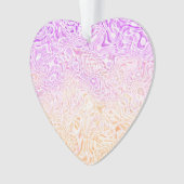 Trippy Squiggly Boho Abstrakt Trixic Prix Flag Ornament (Vorderseite)