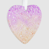 Trippy Squiggly Boho Abstrakt Trixic Prix Flag Ornament (Vorderseite)