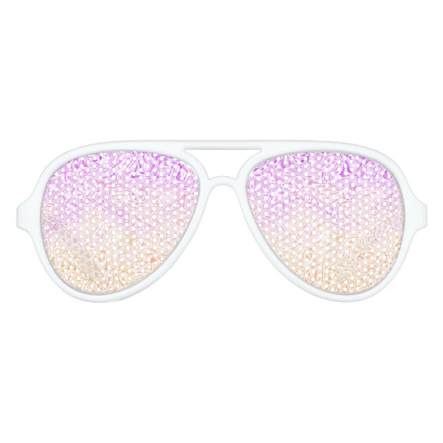 Trippy Squiggly Boho Abstrakt Trixic Prix Flag Partybrille (Vorderseite)