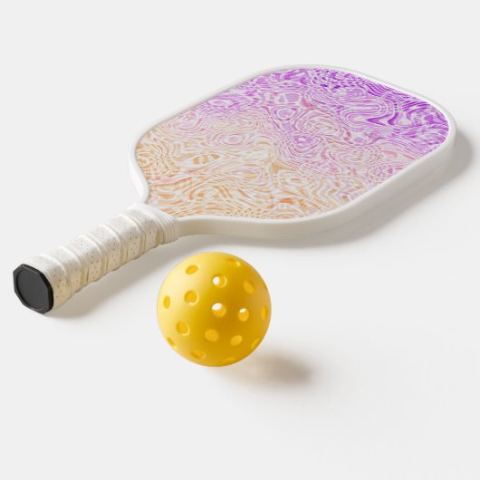 Trippy Squiggly Boho Abstrakt Trixic Prix Flag Pickleball Schläger (Ablage2 )
