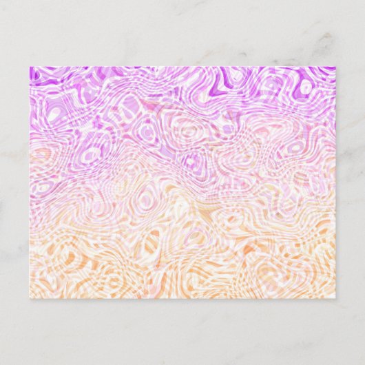 Trippy Squiggly Boho Abstrakt Trixic Prix Flag Postkarte (Vorderseite)
