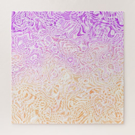 Trippy Squiggly Boho Abstrakt Trixic Prix Flag Puzzle (Vertikal)