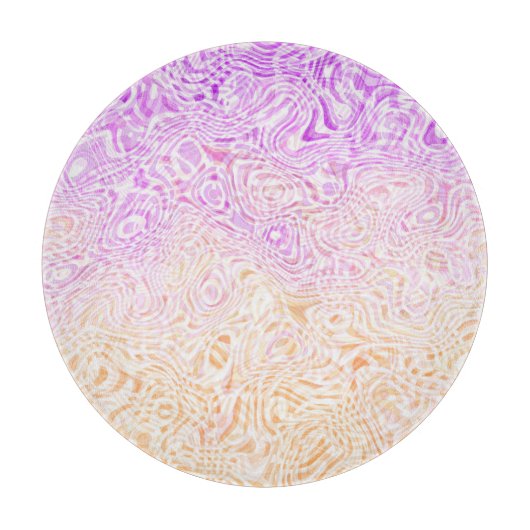 Trippy Squiggly Boho Abstrakt Trixic Prix Flag Schneidebrett (Vorderseite)