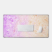 Trippy Squiggly Boho Abstrakt Trixic Prix Flag Schreibtischunterlage (Tastatur & Maus)