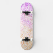 Trippy Squiggly Boho Abstrakt Trixic Prix Flag Skateboard (Vorderseite)