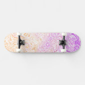 Trippy Squiggly Boho Abstrakt Trixic Prix Flag Skateboard (Horizontal)