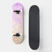 Trippy Squiggly Boho Abstrakt Trixic Prix Flag Skateboard (Vorderseite)