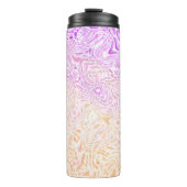 Trippy Squiggly Boho Abstrakt Trixic Prix Flag Thermosbecher (Vorderseite)