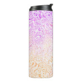 Trippy Squiggly Boho Abstrakt Trixic Prix Flag Thermosbecher (Nach links gedreht)