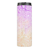 Trippy Squiggly Boho Abstrakt Trixic Prix Flag Thermosbecher (Rückseite)