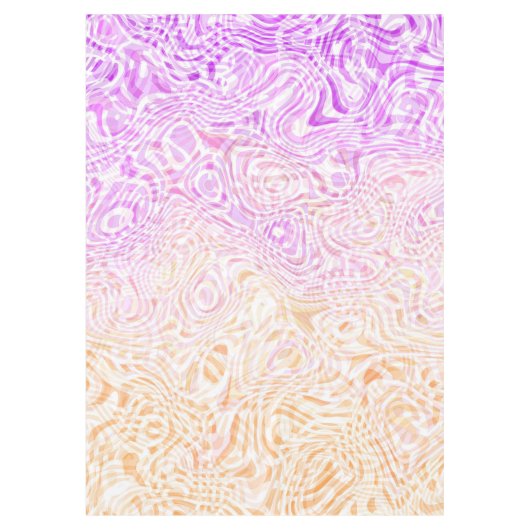 Trippy Squiggly Boho Abstrakt Trixic Prix Flag Tischdecke (Vorderseite)