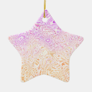 Trippy Squiggly Boho Abstrakte Trixic Pride Flagge Keramik Ornament