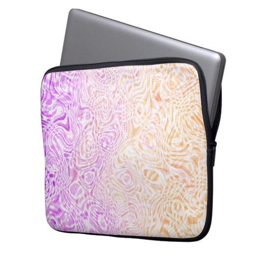 Trippy Squiggly Boho Abstrakte Trixic Pride Flagge Laptopschutzhülle (Vorderseite Links)