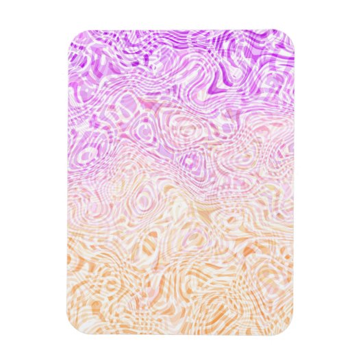 Trippy Squiggly Boho Abstrakte Trixic Pride Flagge Magnet (Vertikal)