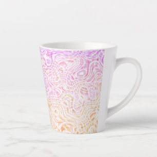 Trippy Squiggly Boho Abstrakte Trixic Pride Flagge Milchtasse