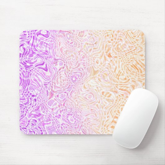 Trippy Squiggly Boho Abstrakte Trixic Pride Flagge Mousepad (Mit Mouse)