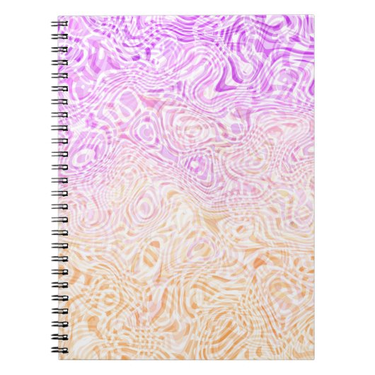 Trippy Squiggly Boho Abstrakte Trixic Pride Flagge Notizblock (Vorderseite)