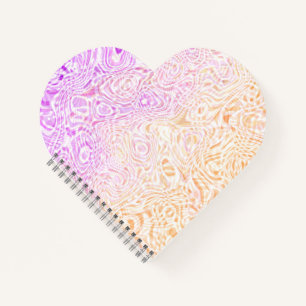Trippy Squiggly Boho Abstrakte Trixic Pride Flagge Notizblock