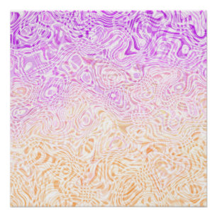Trippy Squiggly Boho Abstrakte Trixic Pride-Flagge Poster