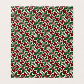 Trippy Squiggly Retro Mod Weihnachts Streifen Must (Außenseite Aufgefaltet)