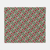 Trippy Squiggly Retro Mod Weihnachts Streifen Must Fleecedecke (Vorderseite (Horizontal))