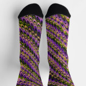 Trippy Squiggly Ripply Bohemisches Funky Fraktal A Socken (Oben)