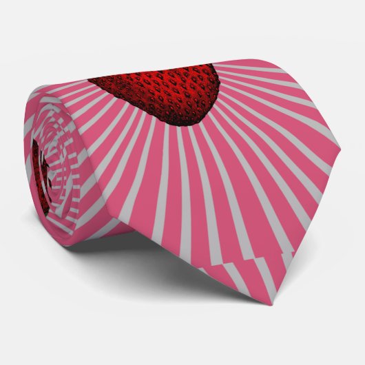 Trippy Strawberry Krawatte (Gerollt)