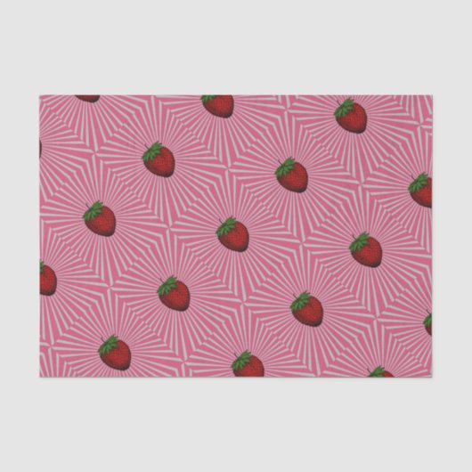 Trippy Strawberry Tissue Paper Seidenpapier (Vorderseite)