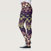 Trippy Stripes Earthy Colors Cool Psychedelic Leggings (Links)