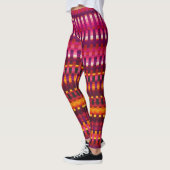 Trippy Stripes Lila und rosa Cool Psychedelic Leggings (Links)