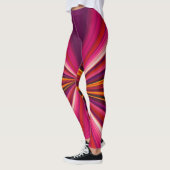 Trippy Stripes Lila und rosa Cool Psychedelic Leggings (Links)