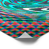 Trippy Swirl Tunnel Poster (Ecke)