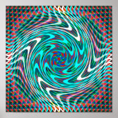 Trippy Swirl Tunnel Poster (Vorne)