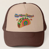 Trippy Taco Tie Dye Trucker Hat Truckerkappe (Vorderseite)