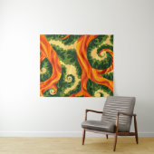 Trippy Tapestry - Psychedelic Nature Wall Art Wandteppich (Beispiel (Horizontal))