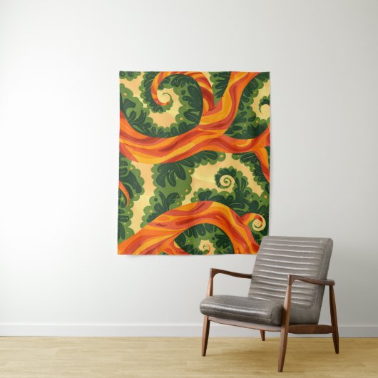 Trippy Tapestry - Psychedelic Nature Wall Art Wandteppich (Beispiel)