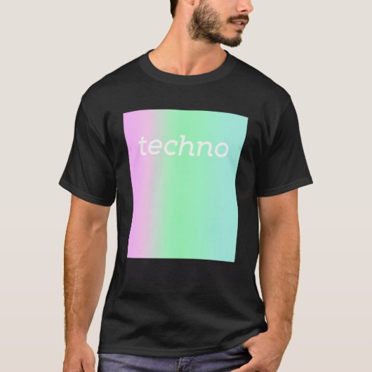 Trippy Techno EDM Electronic Dance Music T-Shirt (Vorderseite)