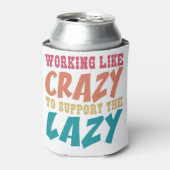 Trippy-Trippy-Klein-Hippy-lustig-Retro-Peak Dosenkühler (Kanne Vorderseite)