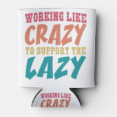 Trippy-Trippy-Klein-Hippy-lustig-Retro-Peak Dosenkühler (Vorderseite)