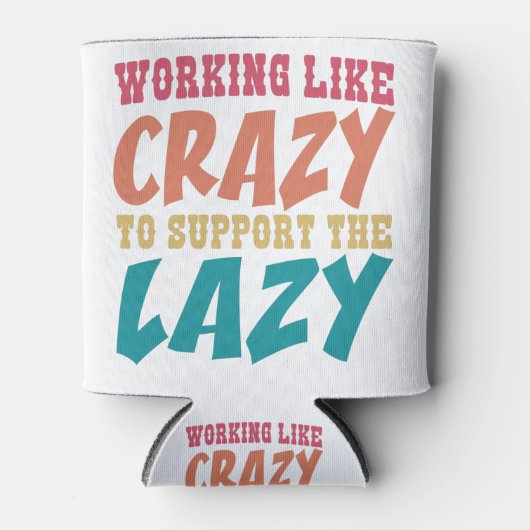 Trippy-Trippy-Klein-Hippy-lustig-Retro-Peak Dosenkühler (Vorderseite)