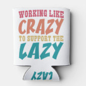 Trippy-Trippy-Klein-Hippy-lustig-Retro-Peak Dosenkühler (Rückseite)