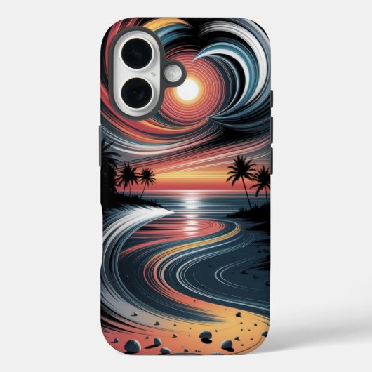 Trippy Tropical Vibes Case-Mate iPhone Hülle (Rückseite)