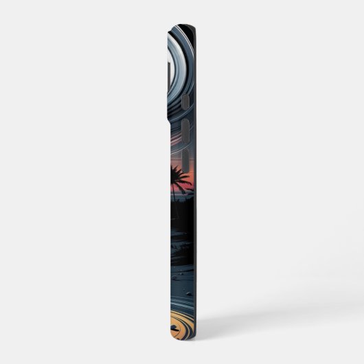 Trippy Tropical Vibes iPhone 16 Hülle (Linke Seite)