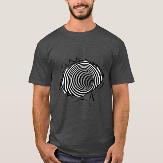 Trippy-Tunnel-Illusion T-Shirt (Vorderseite)