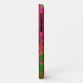 Trippy-Türkis-Abstrakt Retro-Liquid-Swirl Case-Mate iPhone Hülle (Hinten/Links)