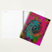 Trippy-Türkis-Abstrakt Retro-Liquid-Swirl Planer (Anzeige)